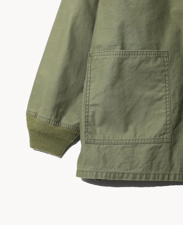 NEEDLES Army Shirt - Reversed Sateen Olive