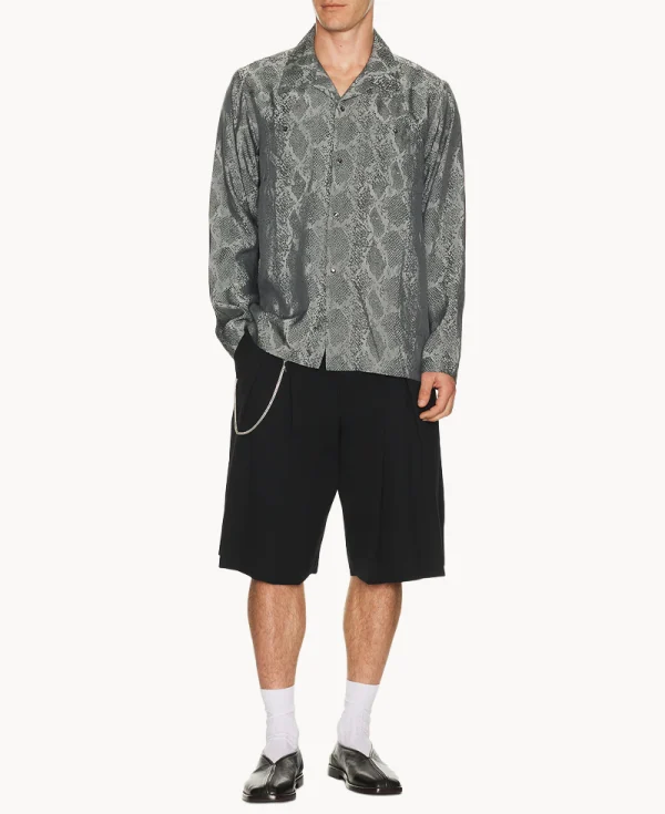 NEEDLES Cowboy One-Up Shirt - Python Jacquard Purple