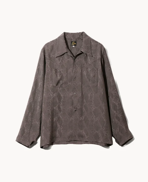 NEEDLES Cowboy One-Up Shirt - Python Jacquard Purple