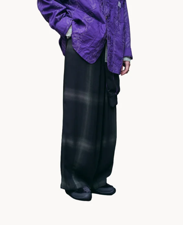 NEEDLES H.D. Pant - Rayon Plaid Black