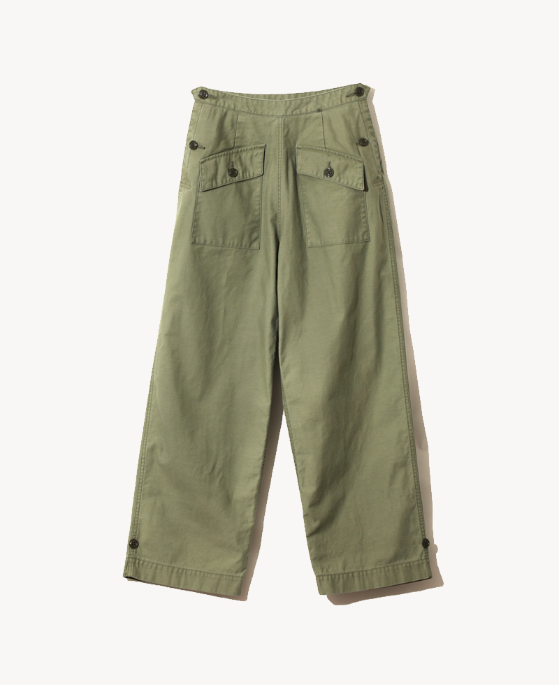 NEEDLES Marine Pant - Reversed Sateen Olive NEEDLES Marine Pant - Reversed Sateen Olive