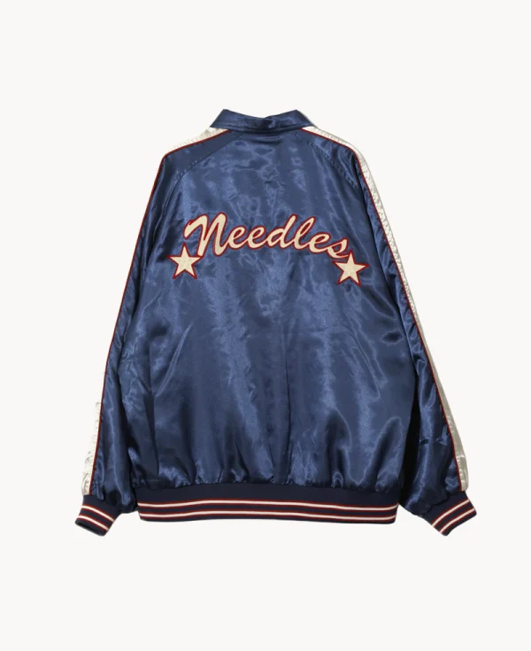 NEEDLES Stadium Jacket - Poly Sateen Navy