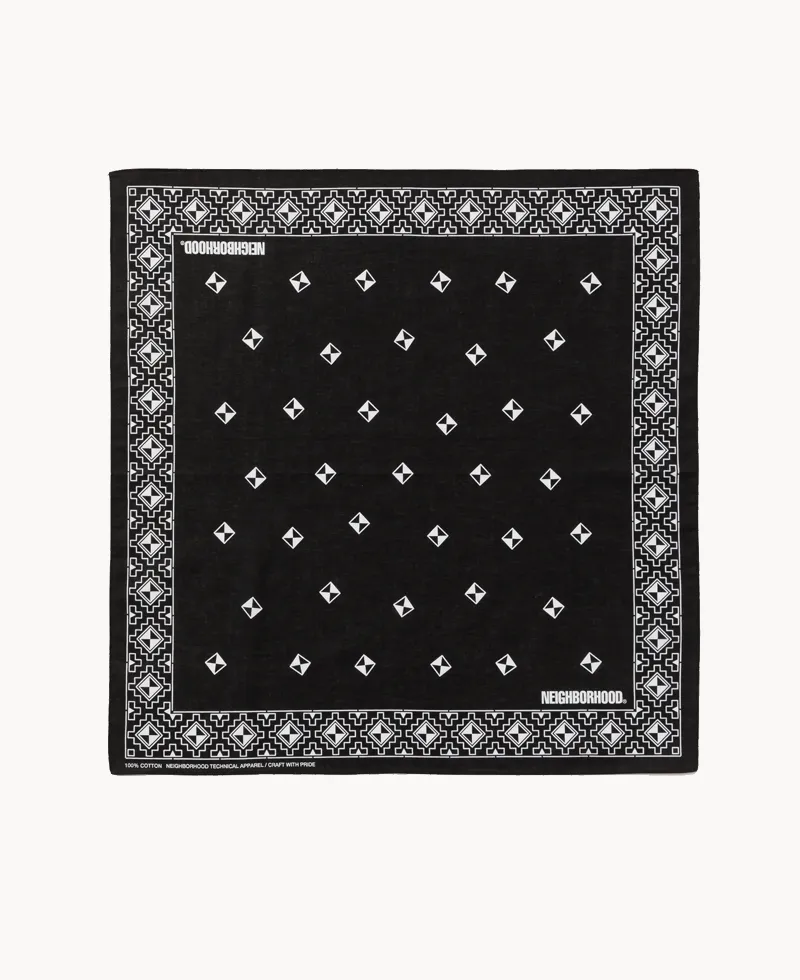 NEIGHBORHOOD Bandana – Black NEIGHBORHOOD Bandana – Black