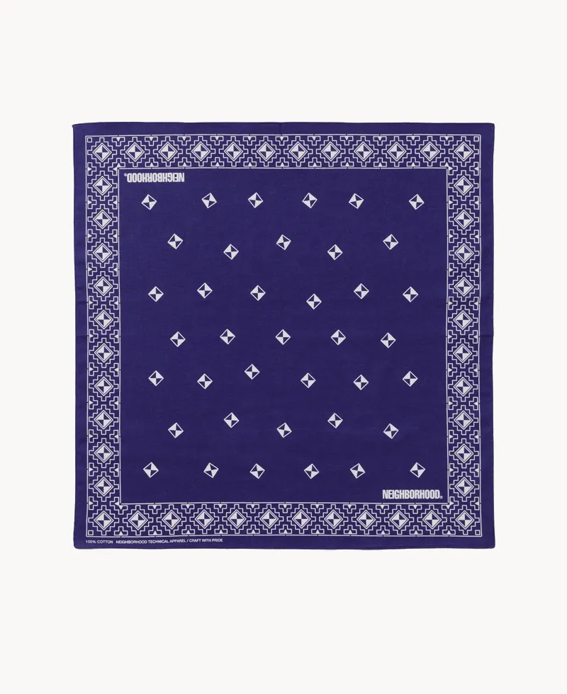 NEIGHBORHOOD Bandana – Navy NEIGHBORHOOD Bandana – Navy