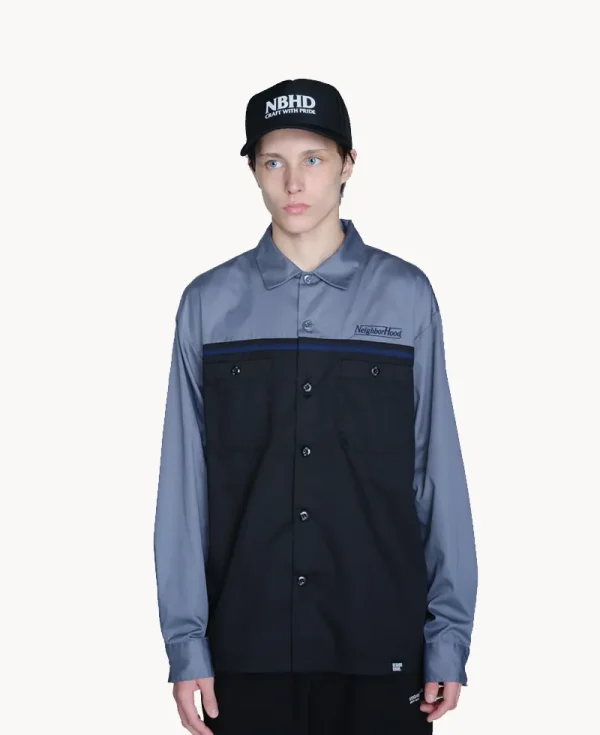 NEIGHBORHOOD Bicolor Work Shirt – Gray