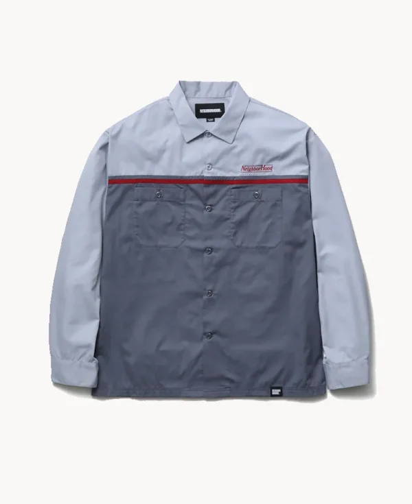 NEIGHBORHOOD Bicolor Work Shirt – Gray
