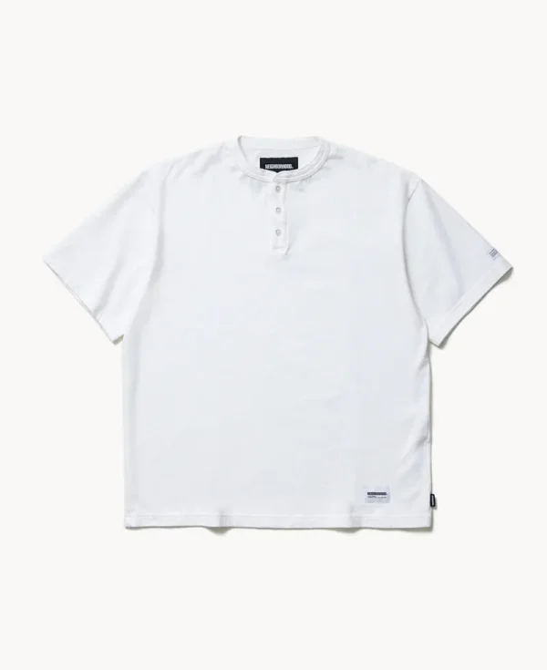 NEIGHBORHOOD Classic Henley SS Tee – White