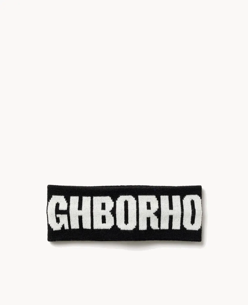 NEIGHBORHOOD Logo Hair Band – Black NEIGHBORHOOD Logo Hair Band – Black