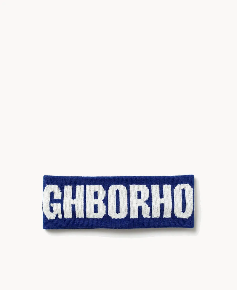 NEIGHBORHOOD Logo Hair Band – Blue NEIGHBORHOOD Logo Hair Band – Blue