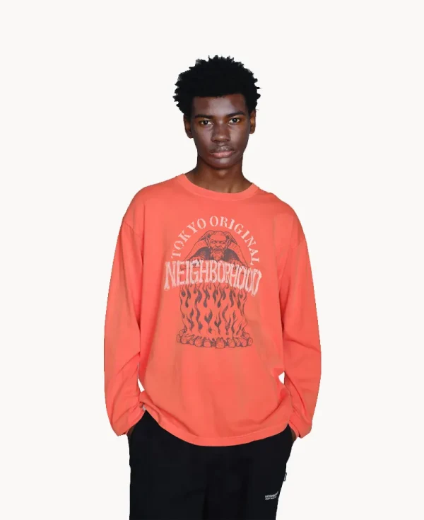NEIGHBORHOOD NH LS Tee-3 – Gray