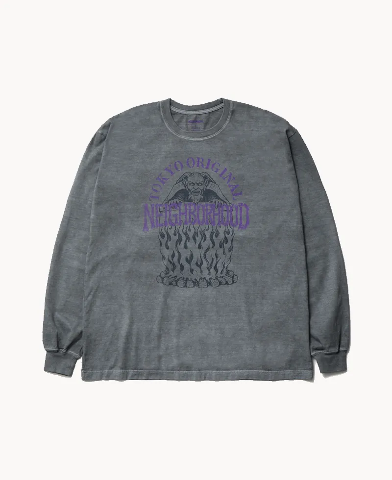 NEIGHBORHOOD NH LS Tee-3 – Gray NEIGHBORHOOD NH LS Tee-3 – Gray