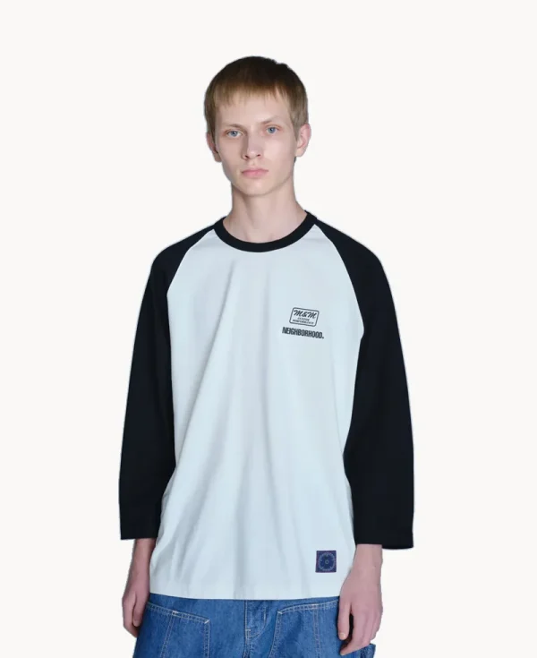 NEIGHBORHOOD NH x M&amp;M. Classic Raglan 3Q – Navy