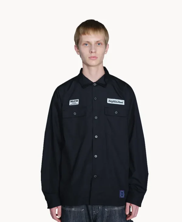 NEIGHBORHOOD NH x M&amp;M. Classic Work LS Shirt – Gray