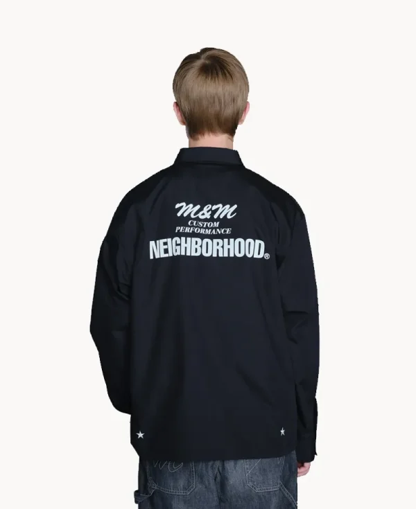 NEIGHBORHOOD NH x M&amp;M. Classic Work LS Shirt – Gray