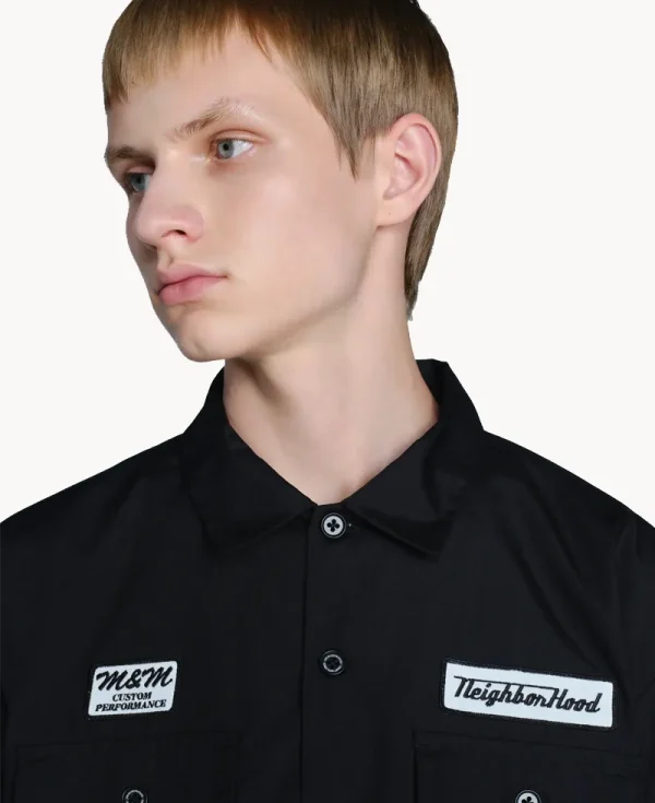NEIGHBORHOOD NH x M&amp;M. Classic Work LS Shirt – Gray