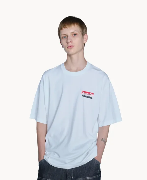 NEIGHBORHOOD NH x M&amp;M. SS Tee-1 – White