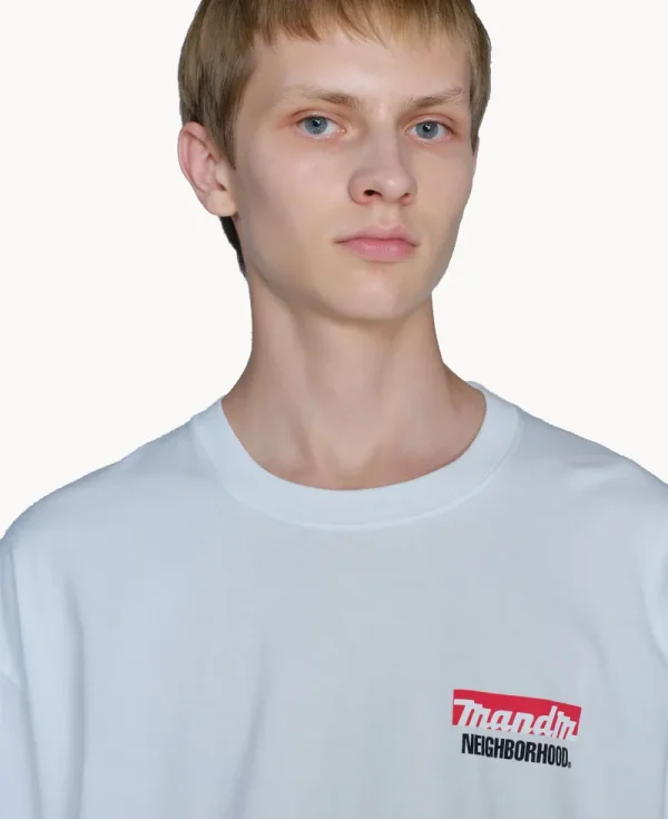 NEIGHBORHOOD NH x M&amp;M. SS Tee-1 – White