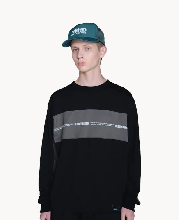 NEIGHBORHOOD Two-Tone LS Crewneck – Gray