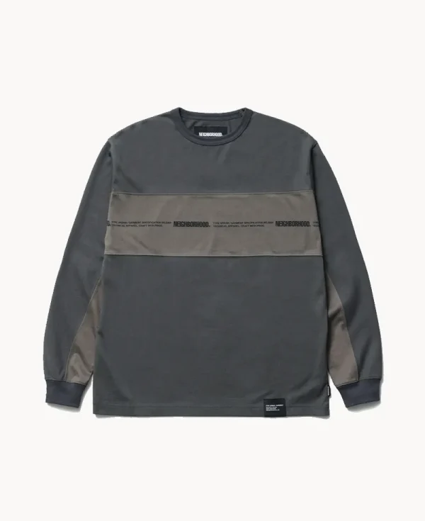 NEIGHBORHOOD Two-Tone LS Crewneck – Gray