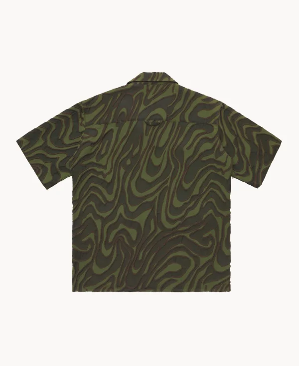 NICHOLAS DALEY Aloha Shirt - Olive