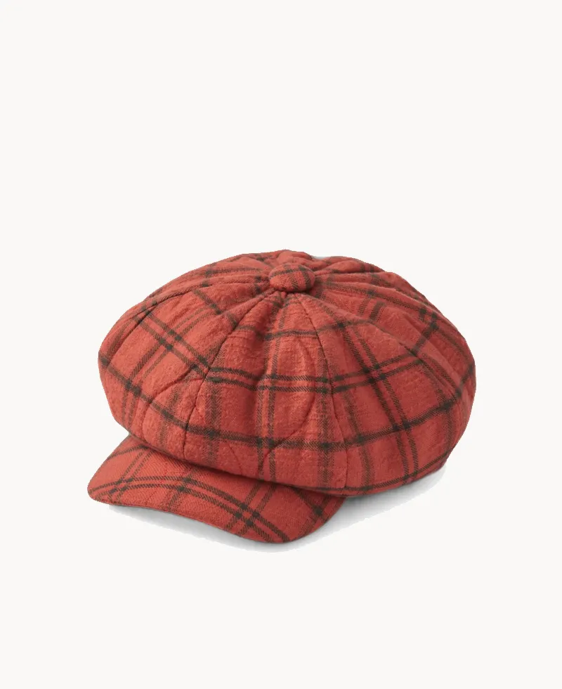 NICHOLAS DALEY Baker Boy – Burnt Red Rebel Plaid NICHOLAS DALEY Baker Boy – Burnt Red Rebel Plaid