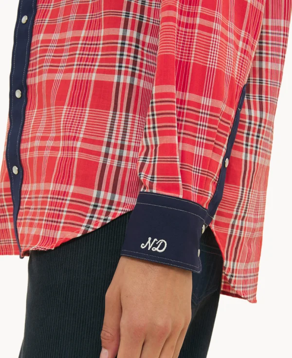 NICHOLAS DALEY GITMAN BROTHER ND MADRAS Shirt – Red