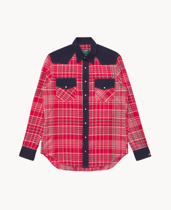 NICHOLAS DALEY GITMAN BROTHER ND MADRAS Shirt – Red