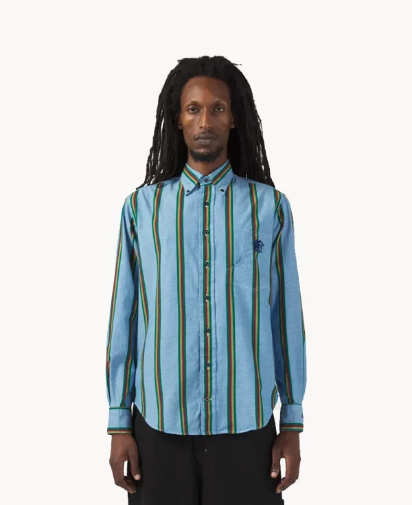 NICHOLAS DALEY GITMAN BROTHERS Vintage BD Shirt – Rebel Stripe Chambray