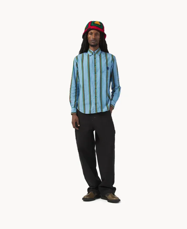 NICHOLAS DALEY GITMAN BROTHERS Vintage BD Shirt – Rebel Stripe Chambray