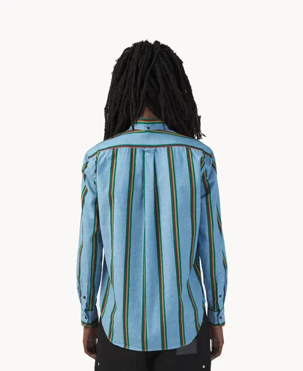 NICHOLAS DALEY GITMAN BROTHERS Vintage BD Shirt – Rebel Stripe Chambray