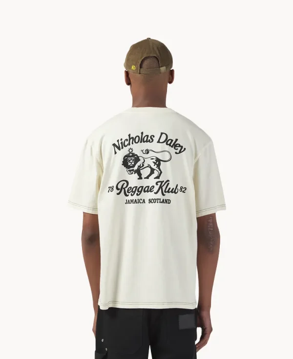 NICHOLAS DALEY Lion Tee - Rice White