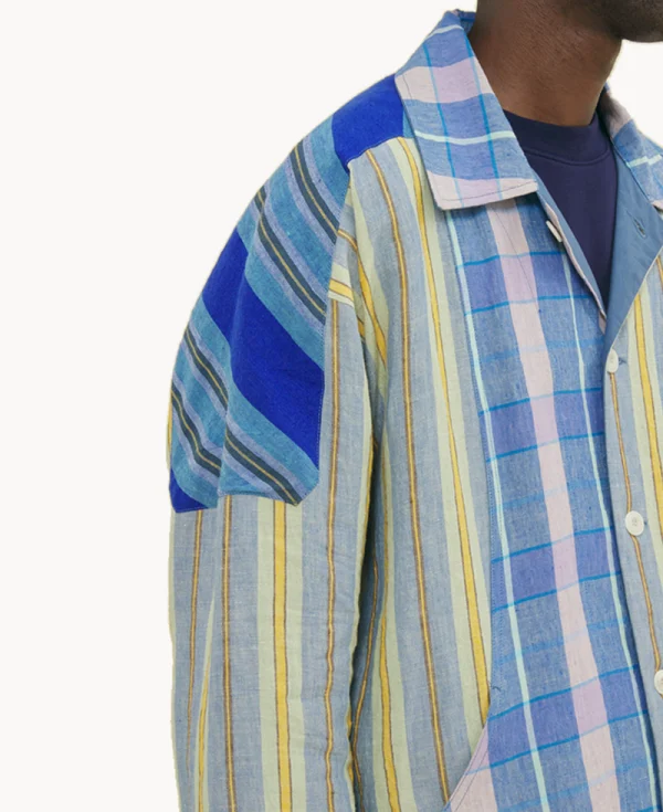 NICHOLAS DALEY Parchwork Jacket - Blue Mix