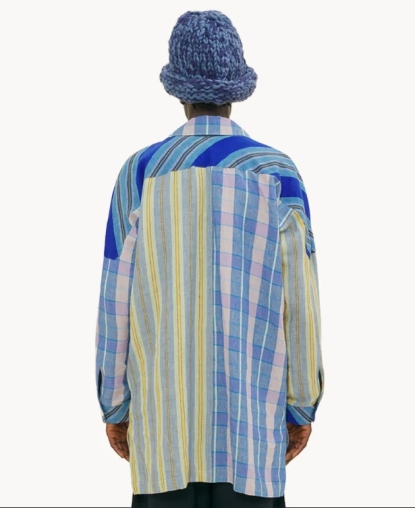 NICHOLAS DALEY Parchwork Jacket - Blue Mix