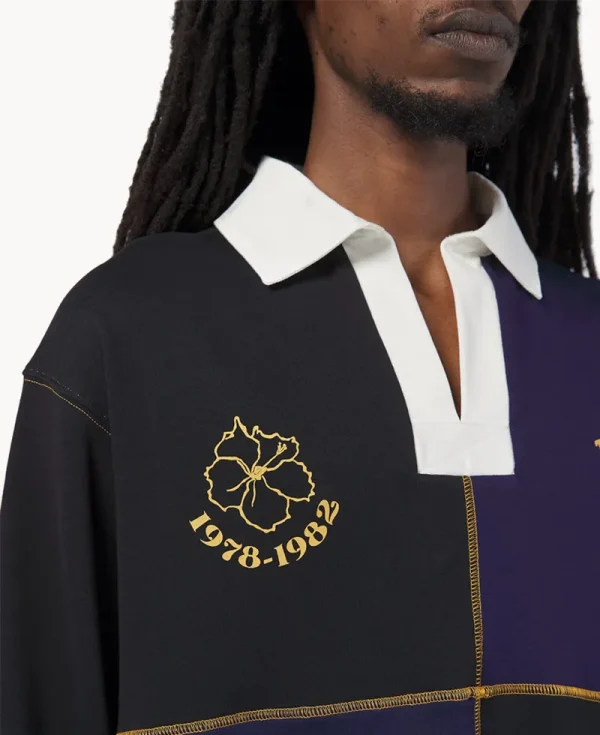 NICHOLAS DALEY Reggae Klub Rugby Jersey – Black Midnight 10oz Sweat