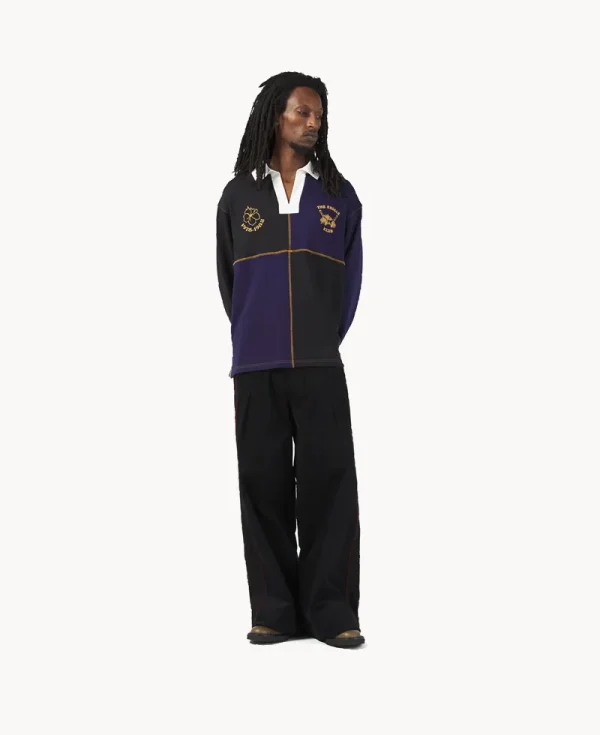 NICHOLAS DALEY Reggae Klub Rugby Jersey – Black Midnight 10oz Sweat