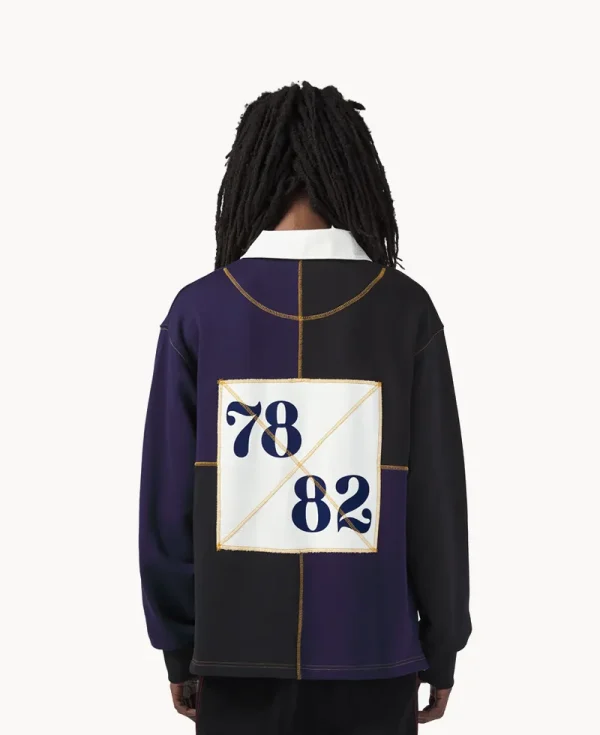 NICHOLAS DALEY Reggae Klub Rugby Jersey – Black Midnight 10oz Sweat