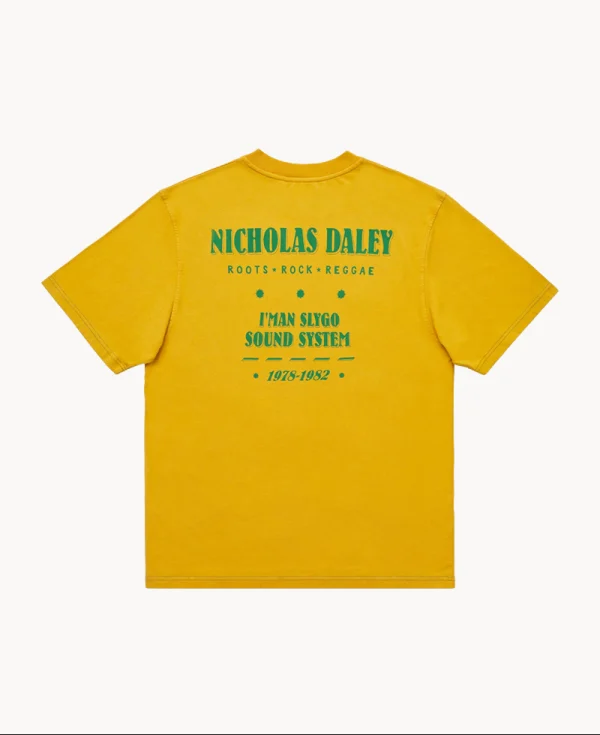 NICHOLAS DALEY Roots Rock Regaae Tee - Gold