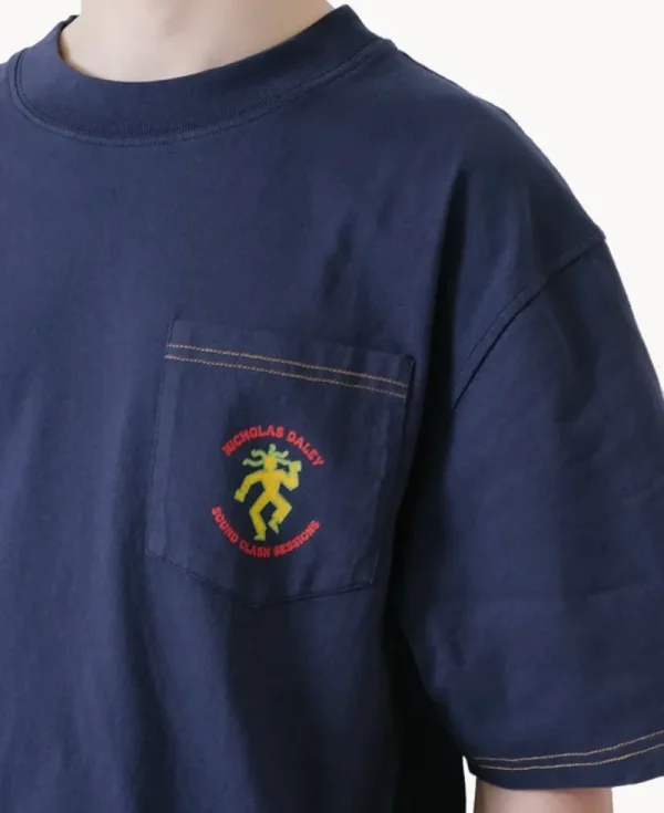 NICHOLAS DALEY Sound Clash Tee – Midnight 7.5oz Jersey