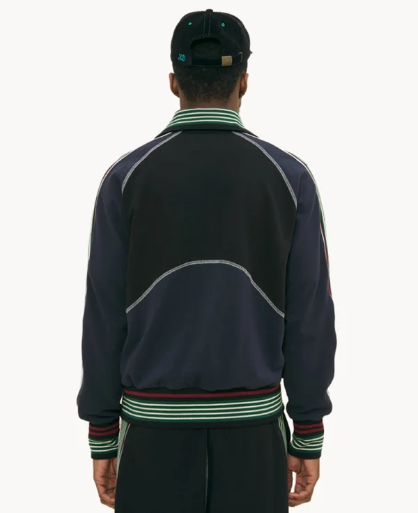 NICHOLAS DALEY Track Top - Black Navy