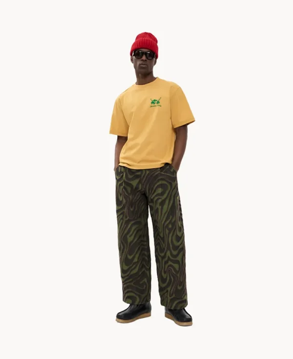 NICHOLAS DALEY Wide Leg Pleated Trouser - Olive