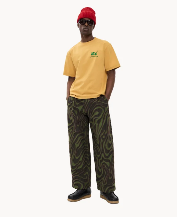 NICHOLAS DALEY Wide Leg Pleated Trouser – Olive