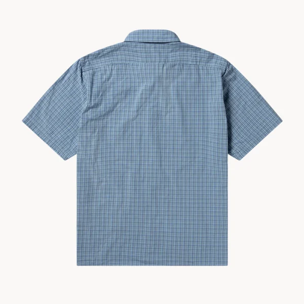 NO PROBLEMO Alien-O Print SS Check Shirt – Blue