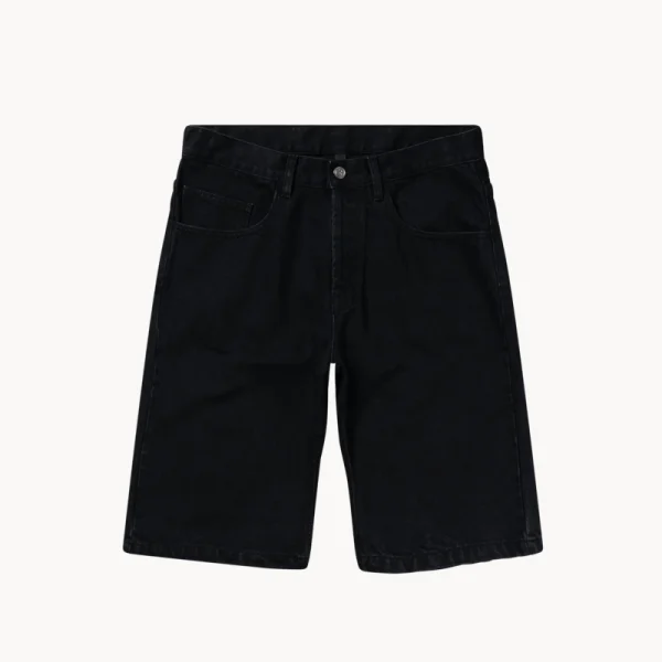 NO PROBLEMO Denim Bagi Shorts – Black