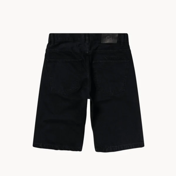 NO PROBLEMO Denim Bagi Shorts – Black