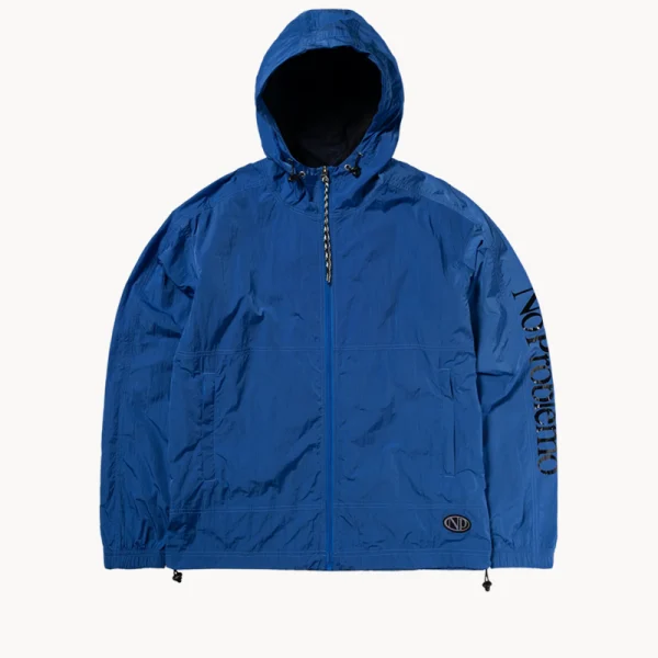 NO PROBLEMO NP Contrast Nylon Jacket – Blue