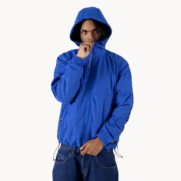 NO PROBLEMO NP Contrast Nylon Jacket – Blue