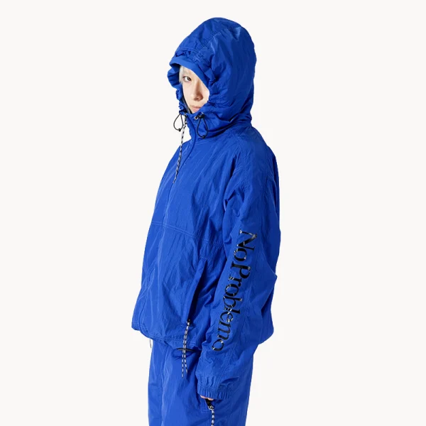 NO PROBLEMO NP Contrast Nylon Jacket – Blue
