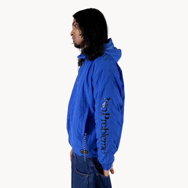 NO PROBLEMO NP Contrast Nylon Jacket – Blue