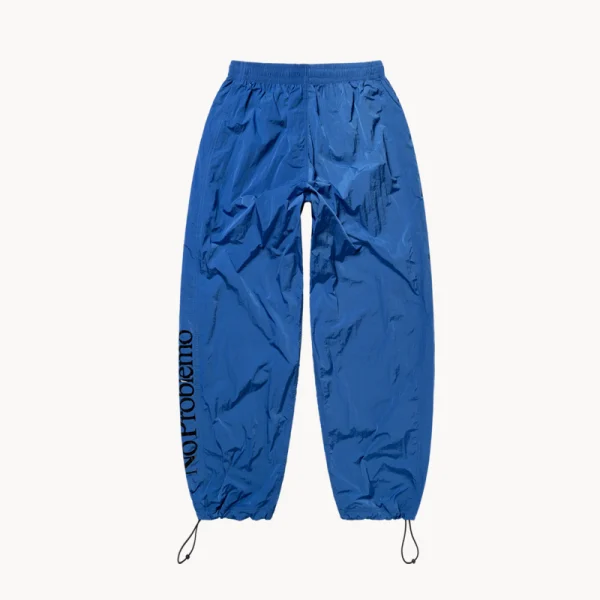 NO PROBLEMO NP Contrast Nylon Pants – Blue