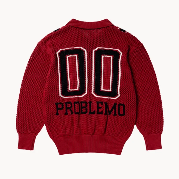 NO PROBLEMO NYP Sport Crochet Jumper – Red